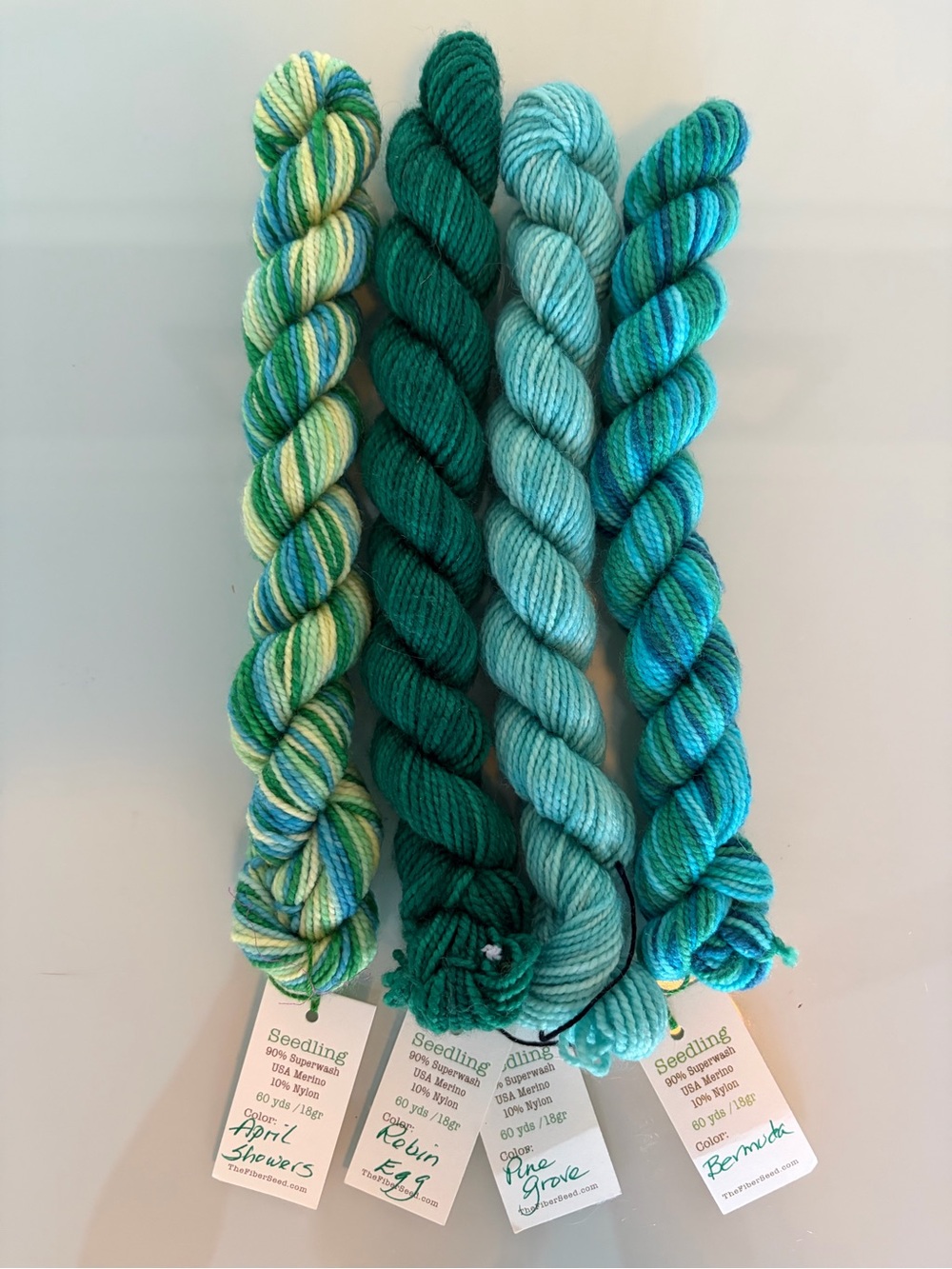 Mini Skein Set - Teal & Green